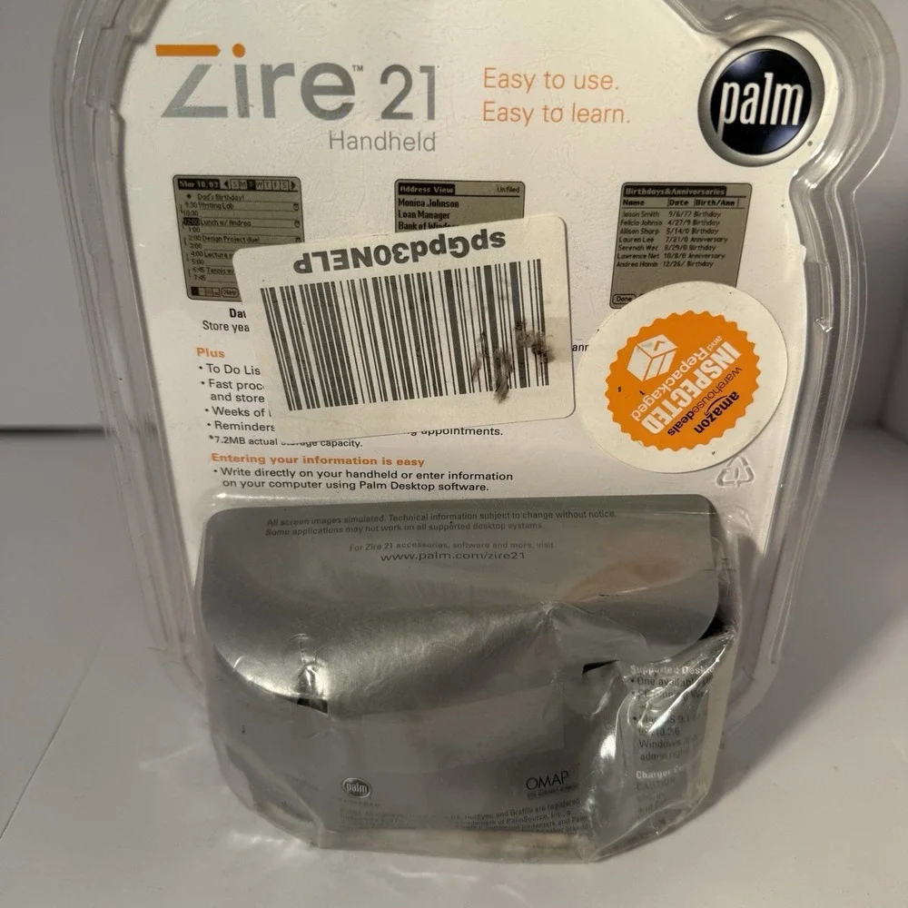 Palm Zire 21 Handheld PDA With 8mb of Memory